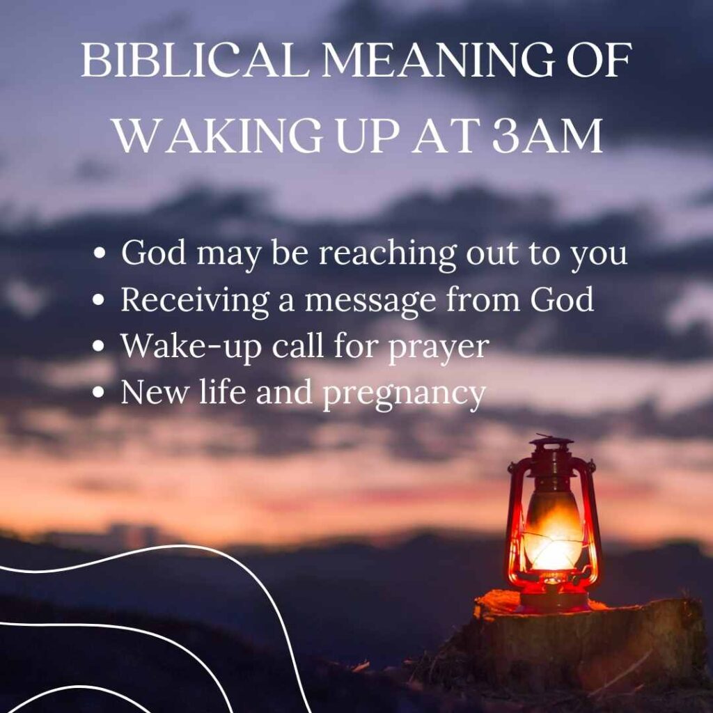 biblical meaning of waking up at 3am