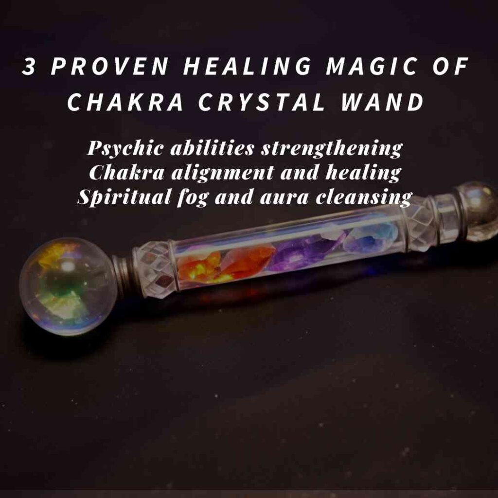 Healing magic of chakra crystal wand