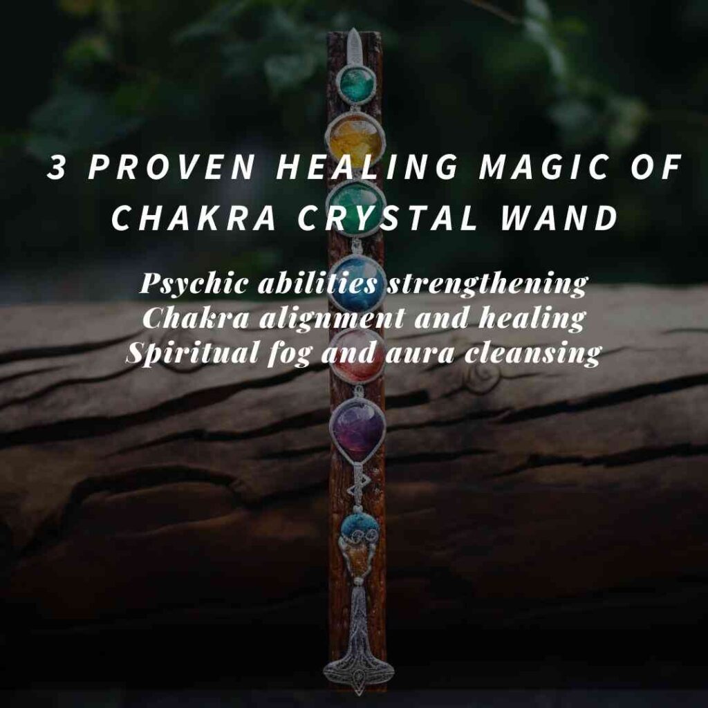 Healing magic of chakra crystal wand