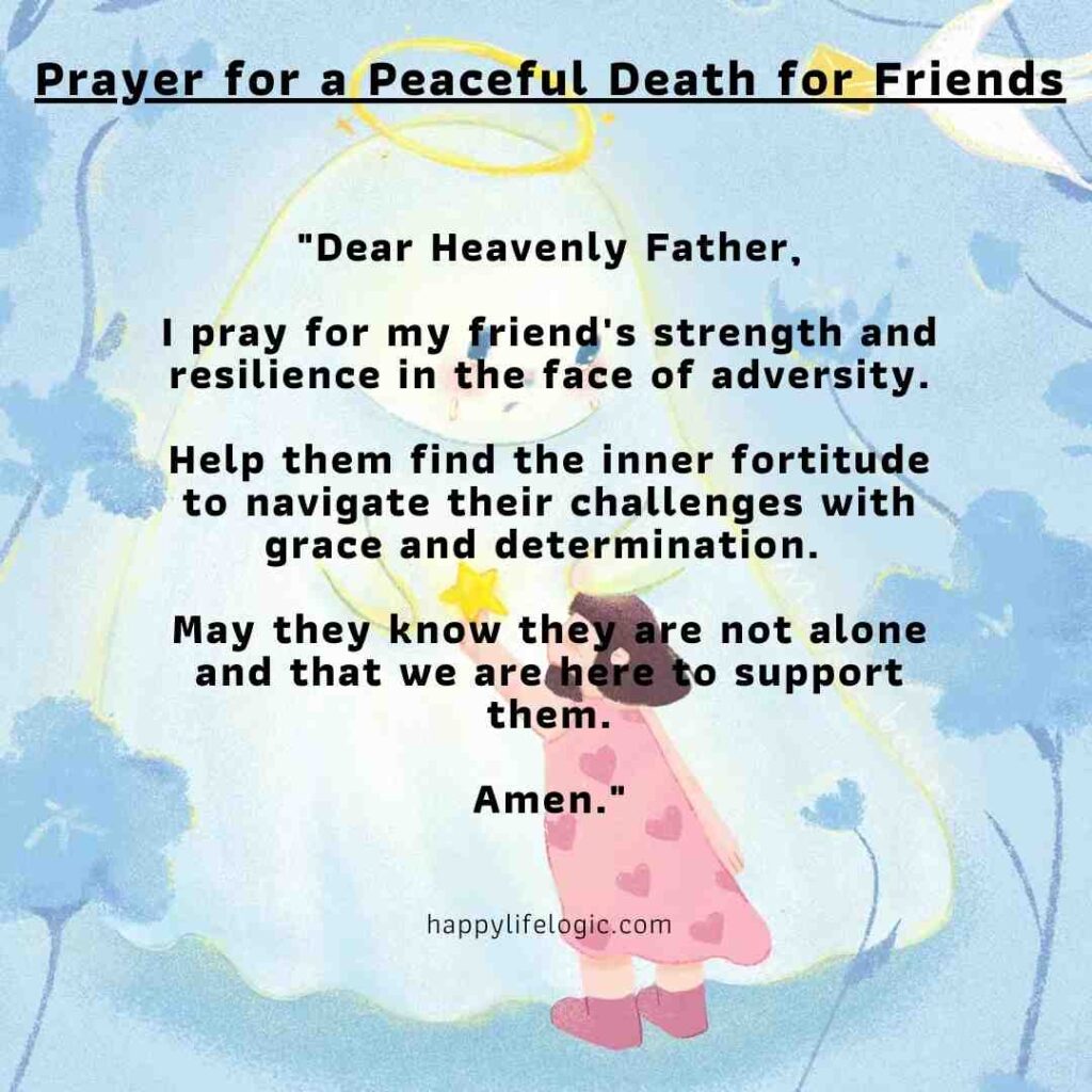 short prayers for a peaceful death